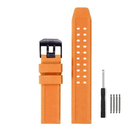 [SZYXMY] Luminox Compatible Band, 0.9 inch (23 mm) Mounting Width Watch Strap Rubber Strap for Navy Seals ES 3050 3950 8800 Series, No Gemstone
