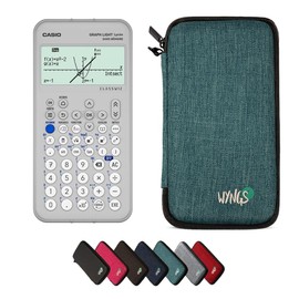 Casio Graph Light with Wyngs Protective Case Turquoise - Graphing Calculator - Basic Package (French)