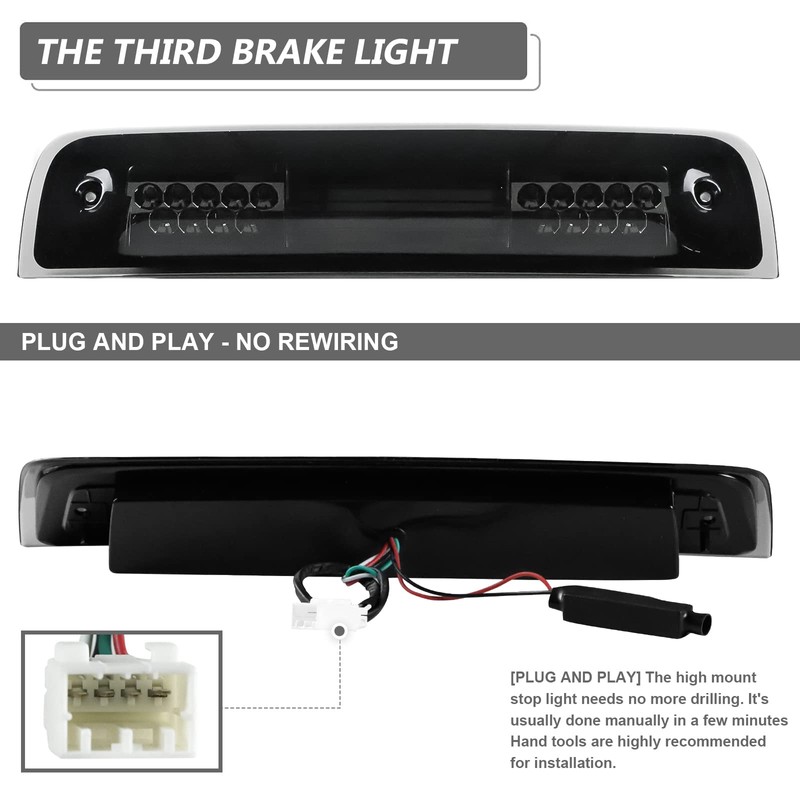 Gubebaili Third 3rd Brake Light Fit for Dodge Ram 1500