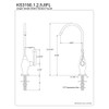Kingston Brass Gourmetier KS3198FL Royale Single Handle Water Filtration Faucet