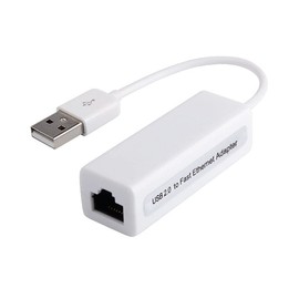 PremiumCord kuethernet4 USB 2.0 to LAN RJ45 Ethernet 10/100Mbit Adapter White Color