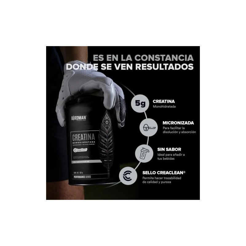 Kit Creatina Birdman Monohidratada 2 piezas de 450g
