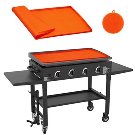 SJSJsuit Griddle Cover for Blackstone, Heavy Duty Food Grade Silicone Griddle Mat for 36 inch- Silicone Mat Keep Griddle Surface Clean, Protect Your Grill from Rodents, Dust and Rust