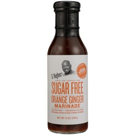 G Hughes Sugar Free Orange Ginger Teriyaki Sauce, No High Fructose Corn Syrup, No Preservatives, Gluten Free, 13 Ounce (Pack of 6)