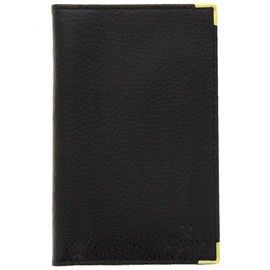 ...KARL LOVEN Wallet Grey Card Leather Car Paper Pouch Driving License ID Insurance, Black, 2 flaps, Transport card holder