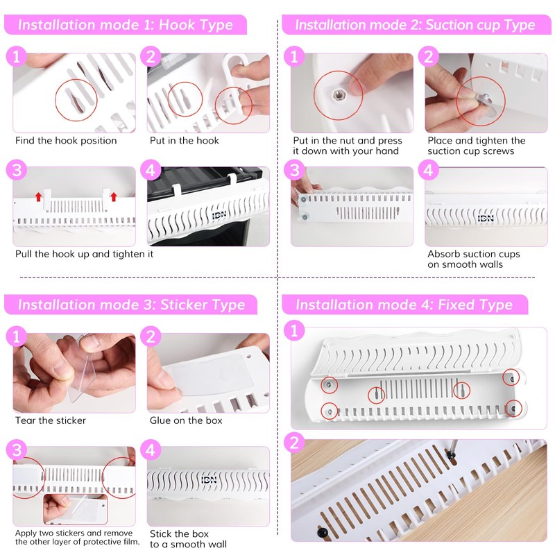 IDN BEAUTY Hair Extension Holder Stand for Styling, 4 Installation