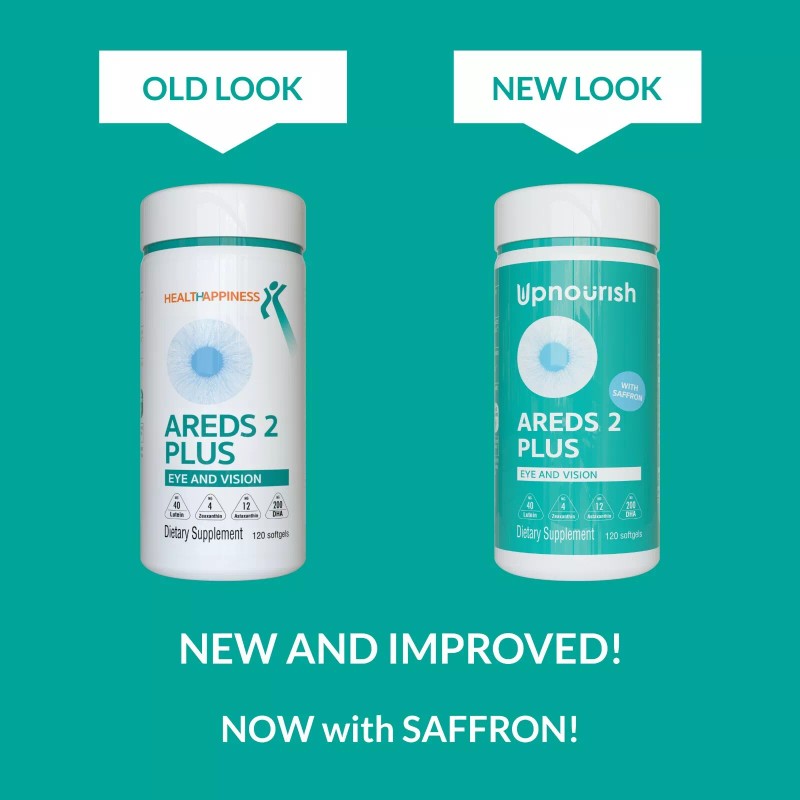 HealtHappiness AREDS 2 Plus Eye and Vision Vitamin Softgels -