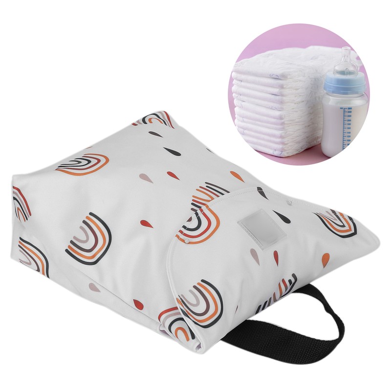 Baby Cloth Diaper Bag Waterproof DoubleLayer Pocket Fashionable Baby Outing
