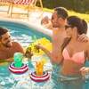 Harsever 8 PCS 4th of July Floaties for Pool,Patriotic Drink