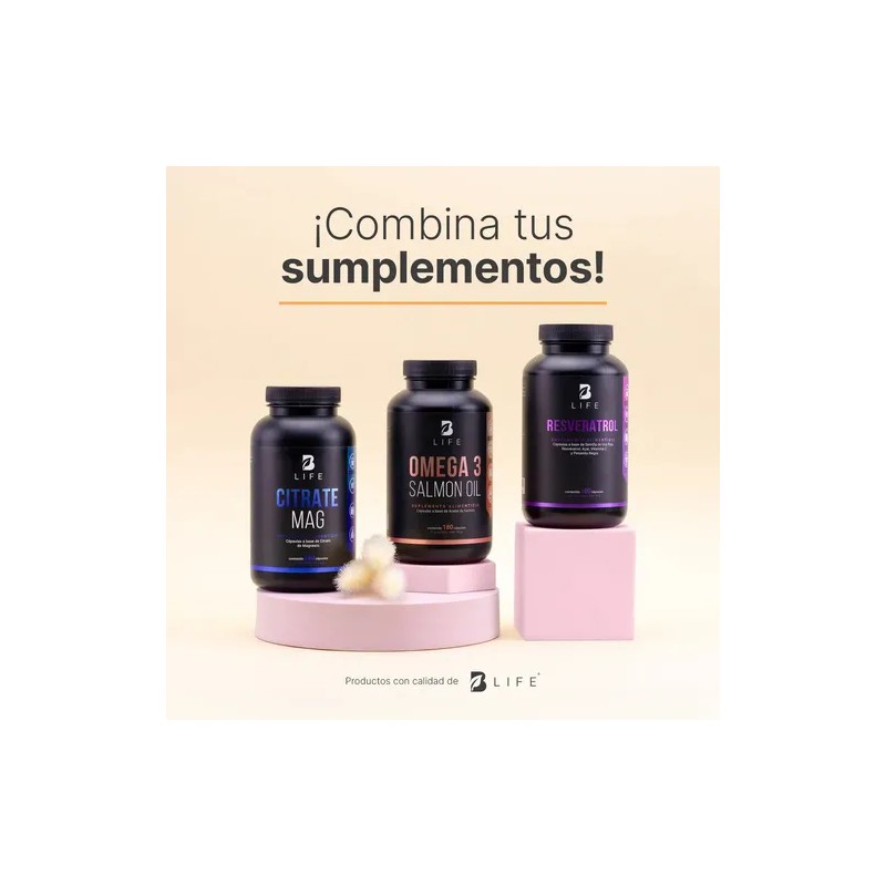 Resveratrol De 180 Cáps Con Semilla De Uva Roja Acai.