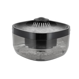 CNCEST 7L Cat Water Fountain, 5V 1000mA Pet Water Fountain, Cat Drinking Fountain with Filter Elements Noise 30dB for Kitchen, Bedroom, Balcony (Black)