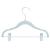 Juvale 24-Pack Light Blue Velvet Hangers for Baby & Kids