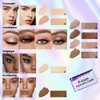 8 Colors Highlighter Makeup Contour Palette,Multi-Use As Cream Eyeshadow Palette,Concealer