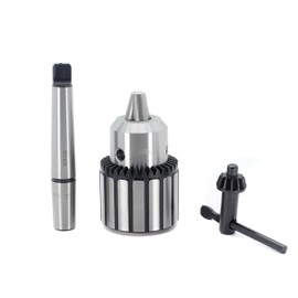 Drill Chuck JESTUOUS B18 Key Type 5/8 Inch(1-16mm) with MT2 Morse Taper Arbor Heavy Duty Chucks