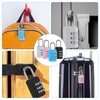 4 Pcs Luggage Locks Combination Padlocks Suitcase Locks Alloy Body