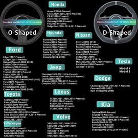 3 Pcs Carbon Fiber Car Steering Wheel Cover, Anti-Skid & Scratch-Proof,Segmented, Butterfly Thin Steering Wheel Cover Men/Women Universal Fit 14.5"-16" Wheel Covers for Cars/Truck/SUV