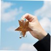 STOBAZA Pack of 60 Rusty Five-Pointed Star Christmas Decoration Metal