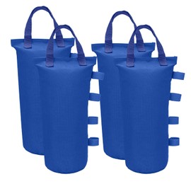 Ikerall Canopy Weights Bag Leg Weight for Pop up Canopy Tent, Sand Bags for Patio Umbrella Instant Outdoor Sun Shelter (4 Pack - Blue)