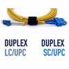 Elfcam® - Glasfaser-Kabel LWL LC/UPC zu SC/UPC, Glasfaser Patchkabel OS2