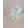 GRIMAS Shimmer Flakes silber 9g // Hochwertiger Kosmetikglitzer