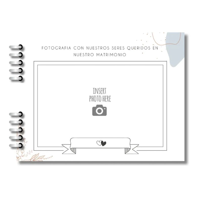 Libro De Firmas Y Buenos Deseos De Boda Matrimonio /