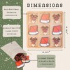 Woobli Christmas Wooden Tic Tac Toe Game & Decor Set