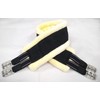 Preto Synthetic Saddle Jumping Girth Equine Elasticated Ends Soft Faux