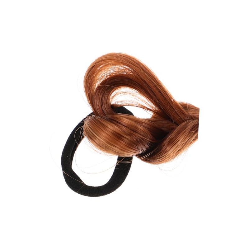 Peluca de Cabello Trenzado Decorativo con Coleta Burbuja Halloween Mujer