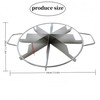 WQHLONGBO 8-Slice Stainless Steel Pie Cutter Press, Circle Pie Cutter