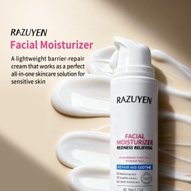 RAZUYEN Panthenol Cream, Soothing Face Repair Cream for Sensitive Skin