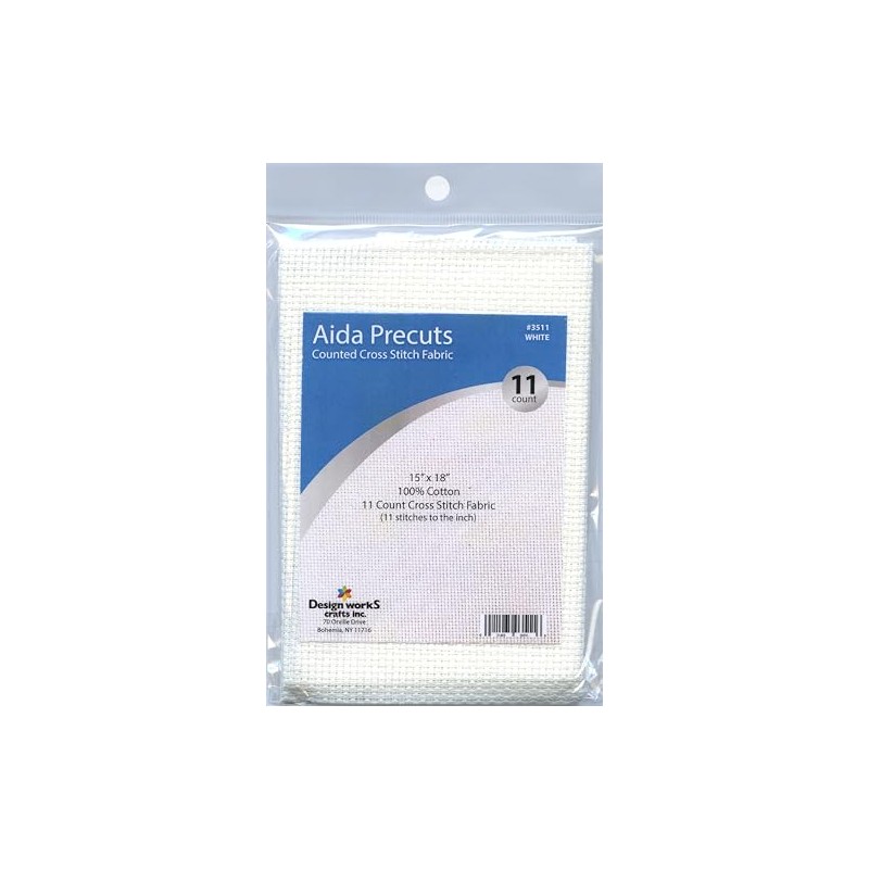 11 Count Aida Fabric Pre-Cut for Counted Cross Stitch -