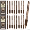 Maydahui 28 PCS Coffee Rollerball Gel Pen Retractable Printing Pens