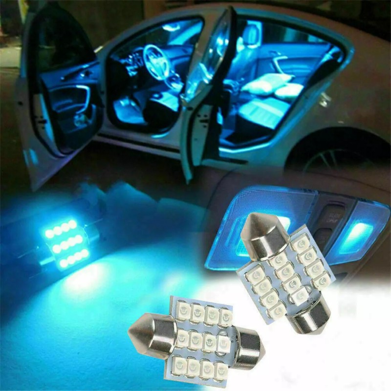 SHENKENUO For 2006 2007-2010 Dodge Charger Premium Blue LED Interior