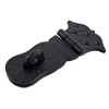 SKANDH 6" Iron Hasp and Staple - Antique Black Powder