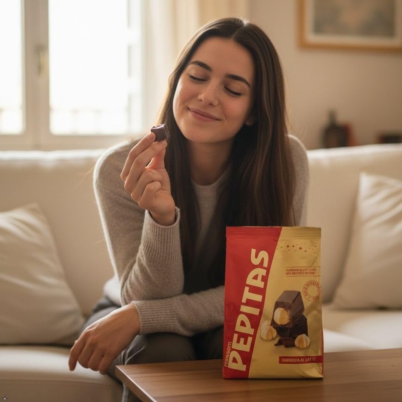Pernigotti Mini Pepitas Classiche – Cioccolatini con Nocciole Italiane immerse