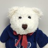 Clarke Tennis Bear w/Sweater Large White