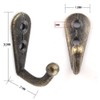 ICYANG 20pcs Vintage Metal Hooks, Wall Mounted Coat Robe Hat