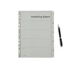 Esselte 100160 A4 1-5 Index, Heavy Duty Cardboard with Mylar