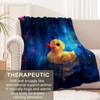 Rubber Duck Blanket for Kids Adults, Flannel Rubber Duck Blankets