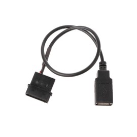 caralin 30cm PC Internal 5V 2-Pin IDE Molex to USB 2.0 Type A Female Power Adapter Cable