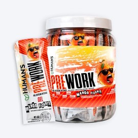 HUMAN’S HEALTH Pre Workout en Gel Mango Picante, Pre Entreno con Cafeína, L-Citrulina y Taurina, Energía y Enfoque para Gym, Suplemento Pre Entrenamie