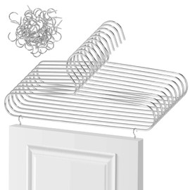 Cabinet Door Painting Hanger Set, 10 Pcs Door Painting Brackets and 50 Pcs Nickel Plated Metal Screw-in Ceiling Hooks Cup Hooks Paint Drying Rack for Cabinet Doors Wooden Hand Work