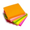 Sticky Notes - 12 Pads Bright Assorted Coloured Removable 76x76mm