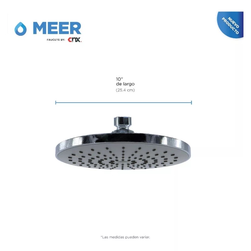 CNX Regadera Redonda Cromada De 8