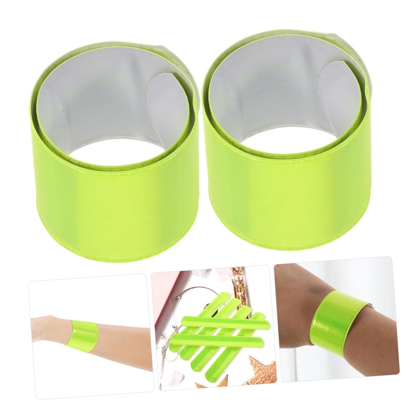 SUPVOX 10pcs Reflective Slap Bracelets for Night Walking and Visibility