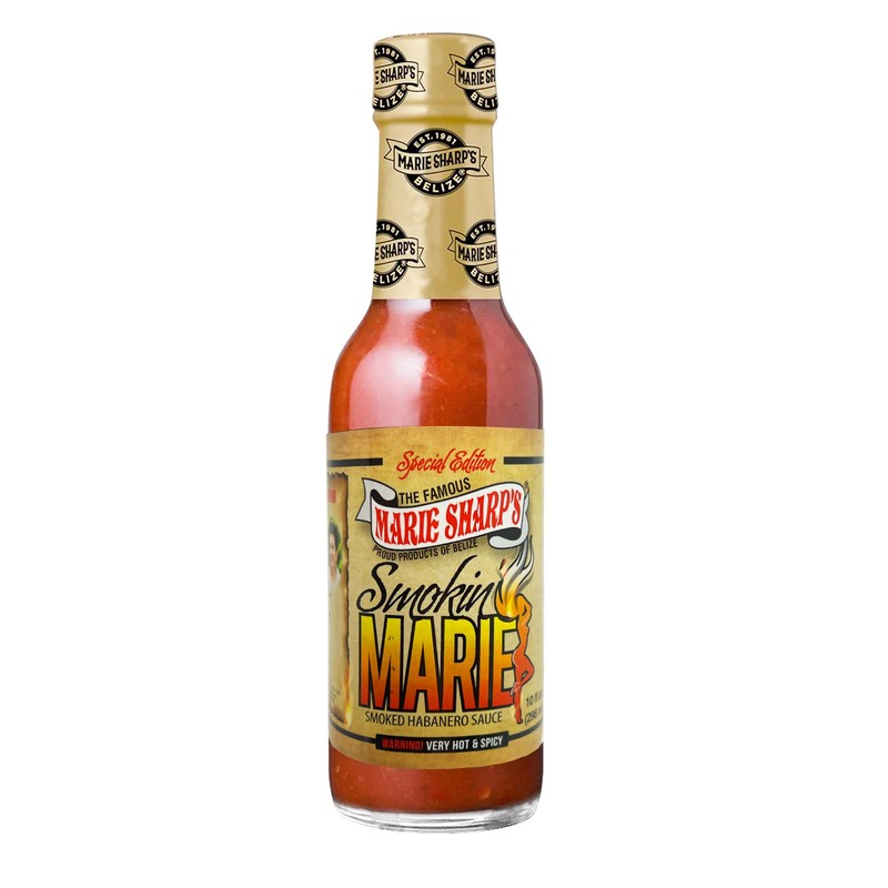 Marie Sharp’s Smokin’ Marie Smoked Habanero Sauce Special Edition, 10