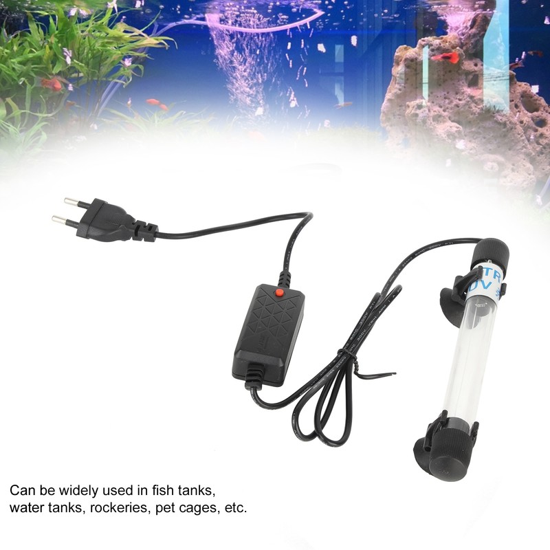 Aquarium Submersible Clean Light UV Sterilizer Green Algae Clean Lamp