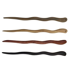 Mikinona 4pcs Black Chopsticks Chinese Chopsticks Chinese Hair Stick Hair Accessory for Women Hair Chopsticks Hair Jewels for Women Hair Sticks Wood Accessories Simple Miss