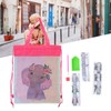Backpack Bag WearResistant Large Capacity Rhinestones Painting with Drawstring Home