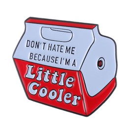 Cute Enamel Pins Don't Hate Me Because I'm a little cooler Words Enamel Pin Socially Awkward Badge Lapel Pin Accessory for Men Women Girls gifts (COOLER)